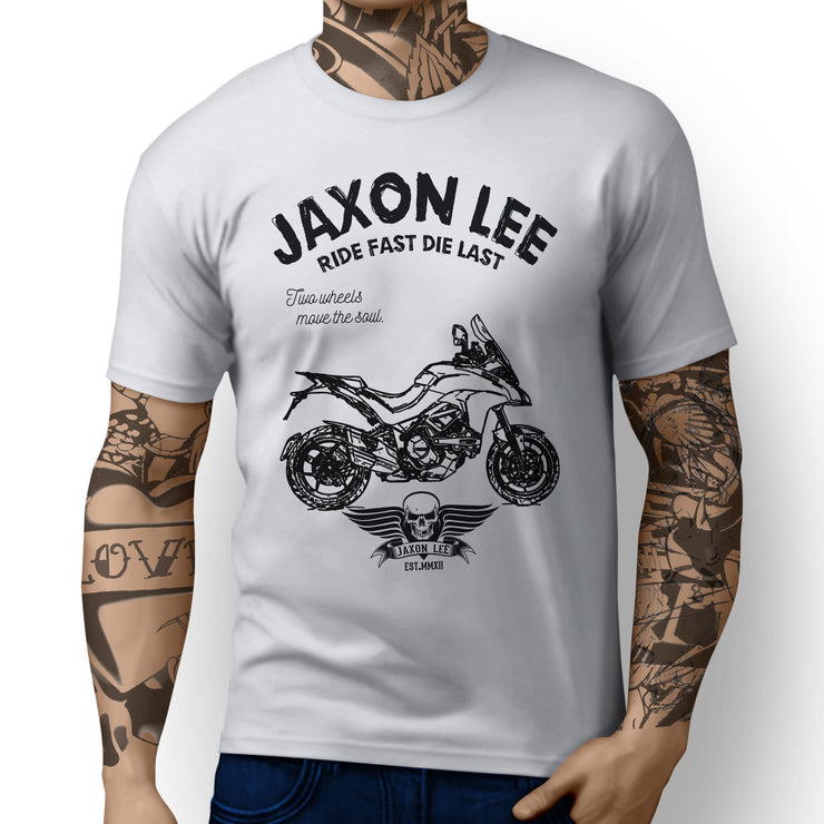 JL Ride Illustration For A Ducati Multistrada 1200 Motorbike Fan T-shirt
