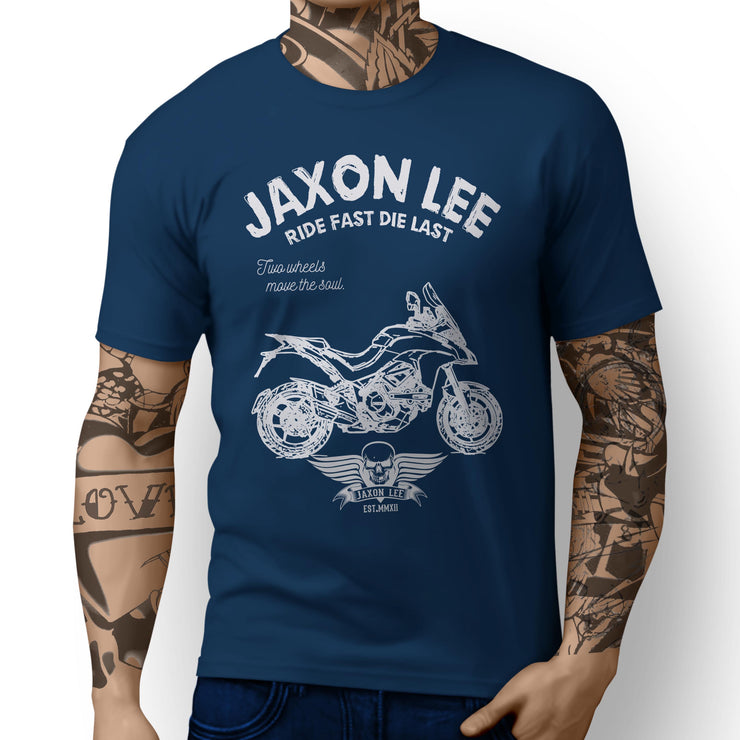 JL Ride Illustration For A Ducati Multistrada 1200 Motorbike Fan T-shirt