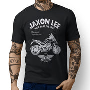 JL Ride Illustration For A Ducati Multistrada 1200 DVT 2015 Motorbike Fan T-shir