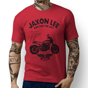 JL Ride Illustration For A Ducati Scrambler Icon Motorbike Fan T-shirt