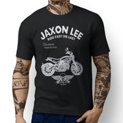JL Ride Illustration For A Ducati Scrambler Icon Motorbike Fan T-shirt