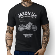 JL Ride Art Tee aimed at fans of Harley Davidson Breakout Motorbike