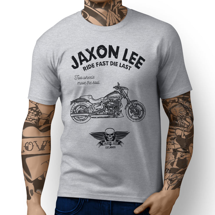 JL Ride Art Tee aimed at fans of Harley Davidson CVO Pro Street Breakout Motorbike