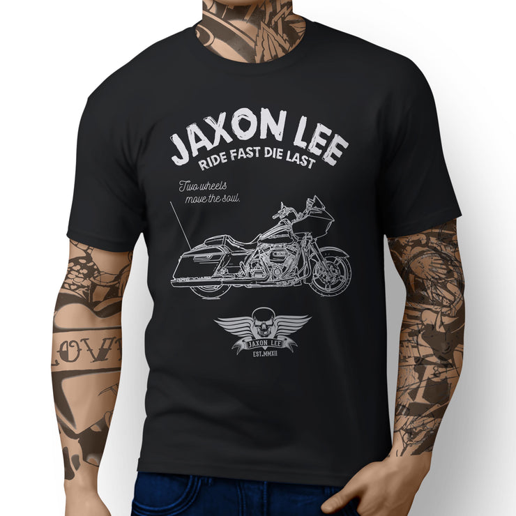 JL Ride Art Tee aimed at fans of Harley Davidson Road Glide Special Motorbike