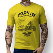 JL* Ride Art Tee aimed at fans of Harley Davidson Street Glide Motorbike