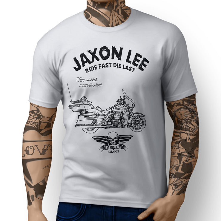 JL Ride Art Tee aimed at fans of Harley Davidson Ultra Motorbike