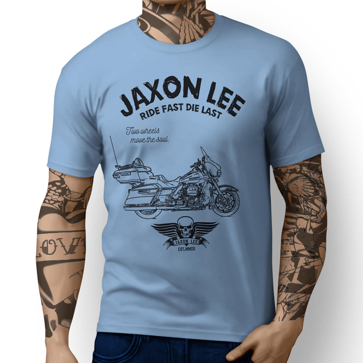 JL Ride Art Tee aimed at fans of Harley Davidson Ultra Motorbike
