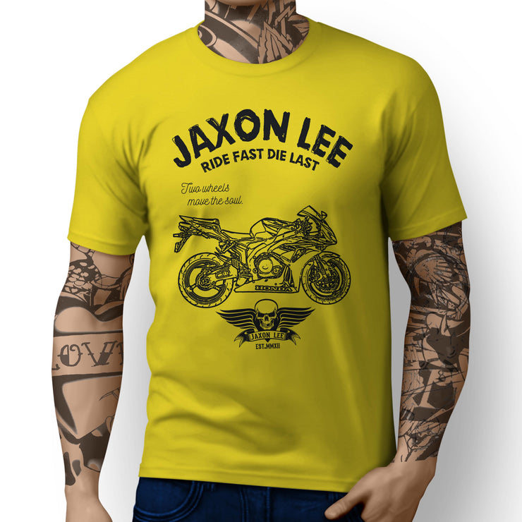 JL Ride Illustration For A Honda CBR1000RR 2007 Motorbike Fan T-shirt