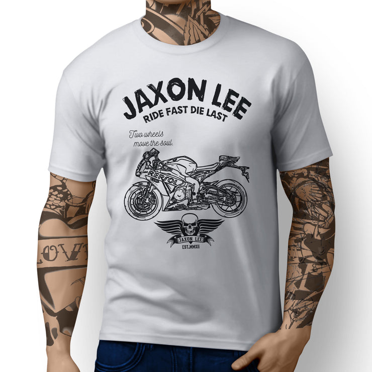 JL Ride Illustration For A Honda CBR1000RR SP1 2016 Motorbike Fan T-shirt