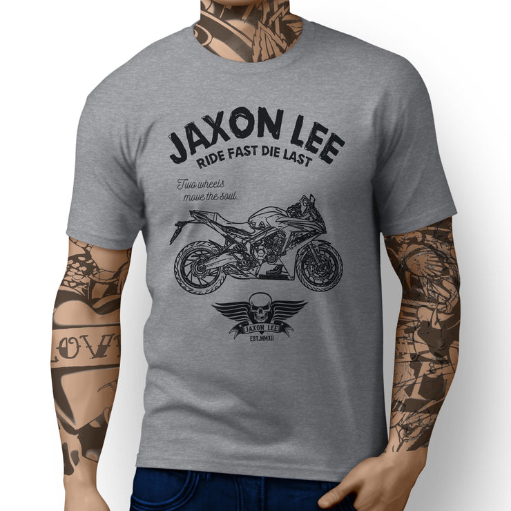 JL Ride Illustration For A Honda CBR650F 2016 Motorbike Fan T-shirt