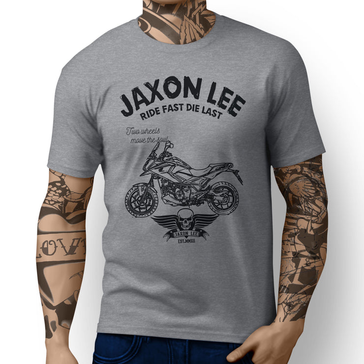JL Ride Illustration For A Honda NC750X DCT ABS Motorbike Fan T-shirt