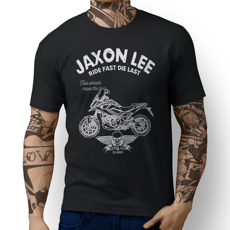 JL Ride Illustration For A Honda NC750X DCT ABS Motorbike Fan T-shirt