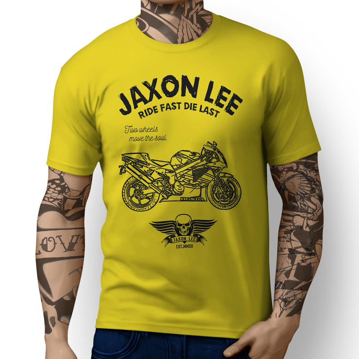 JL Ride Illustration For A Honda RC51 RVT 1000 Motorbike Fan T-shirt