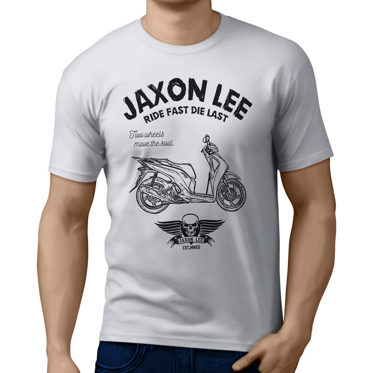 JL Ride Illustration For A Honda SH150 Motorbike Fan T-shirt