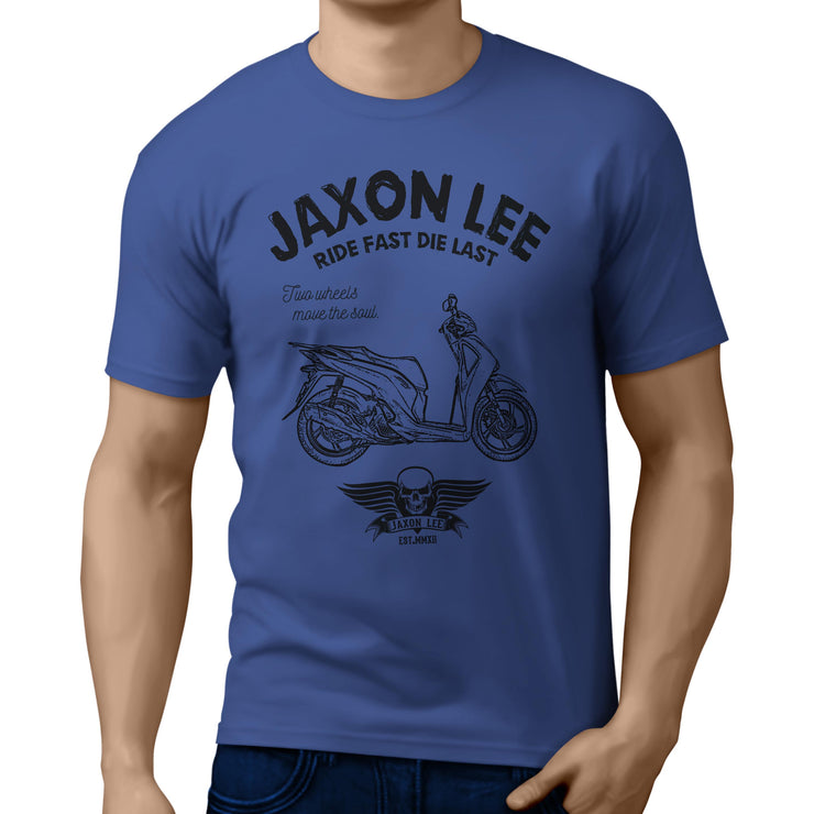 JL Ride Illustration For A Honda SH150 Motorbike Fan T-shirt