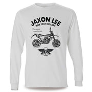 JL Ride Illustration For A Husqvarna 701 Supermoto Motorbike Fan LS-Tshirt