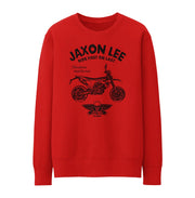 JL Ride Illustration For A Husqvarna 701 Supermoto Motorbike Fan Jumper