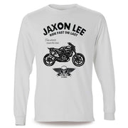 JL Ride Illustration For A Husqvarna Svartpilen 701 Motorbike Fan LS-Tshirt