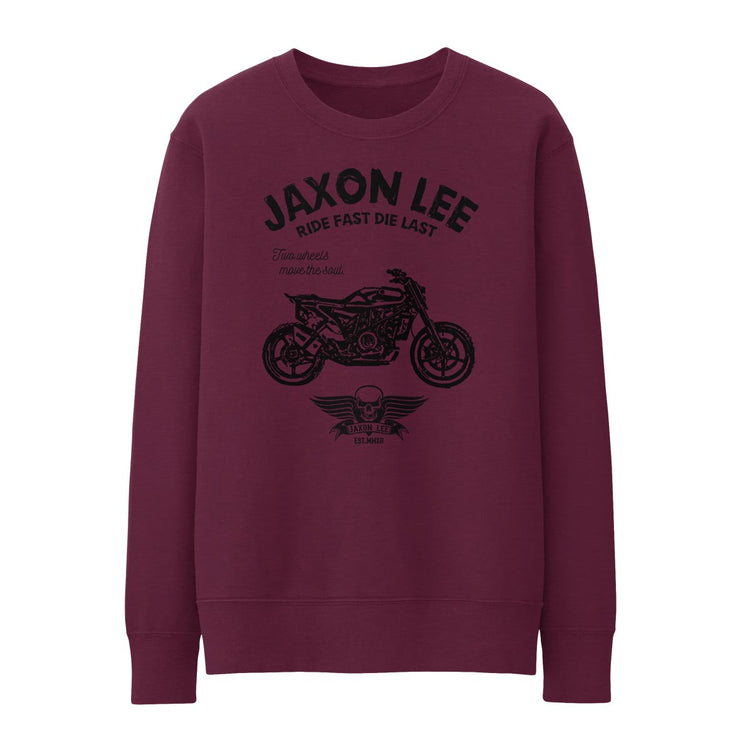 JL Ride Illustration For A Husqvarna Svartpilen 701 Motorbike Fan Jumper