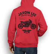 JL Ride Illustration For A Husqvarna Svartpilen 701 Motorbike Fan Hoodie