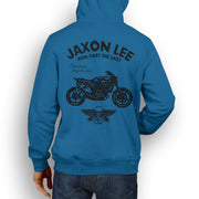 JL Ride Illustration For A Husqvarna Svartpilen 701 Motorbike Fan Hoodie