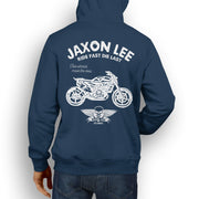 JL Ride Illustration For A Husqvarna Svartpilen 701 Motorbike Fan Hoodie