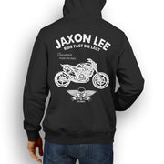 JL Ride Illustration For A Husqvarna Svartpilen 701 Motorbike Fan Hoodie