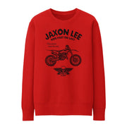 JL Ride Illustration For A Husqvarna TC 125 Motorbike Fan Jumper