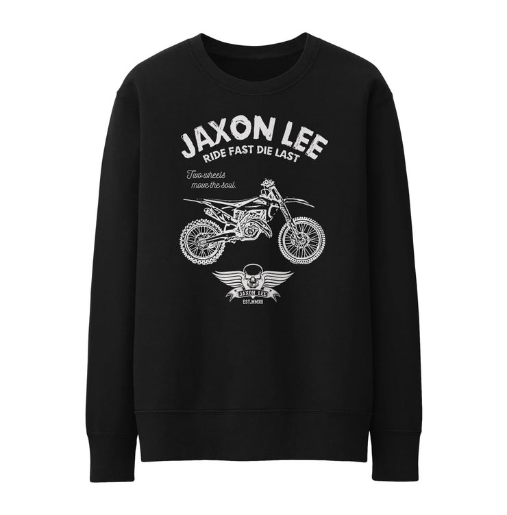 JL Ride Illustration For A Husqvarna TC 125 Motorbike Fan Jumper