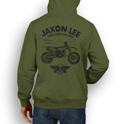 JL Ride Illustration For A Husqvarna TX 300i Motorbike Fan Hoodie