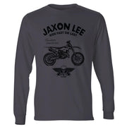 JL Ride Illustration For A Husqvarna TX 300i Motorbike Fan LS-Tshirt