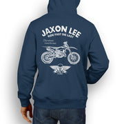 JL Ride Illustration For A Husqvarna TX 300i Motorbike Fan Hoodie