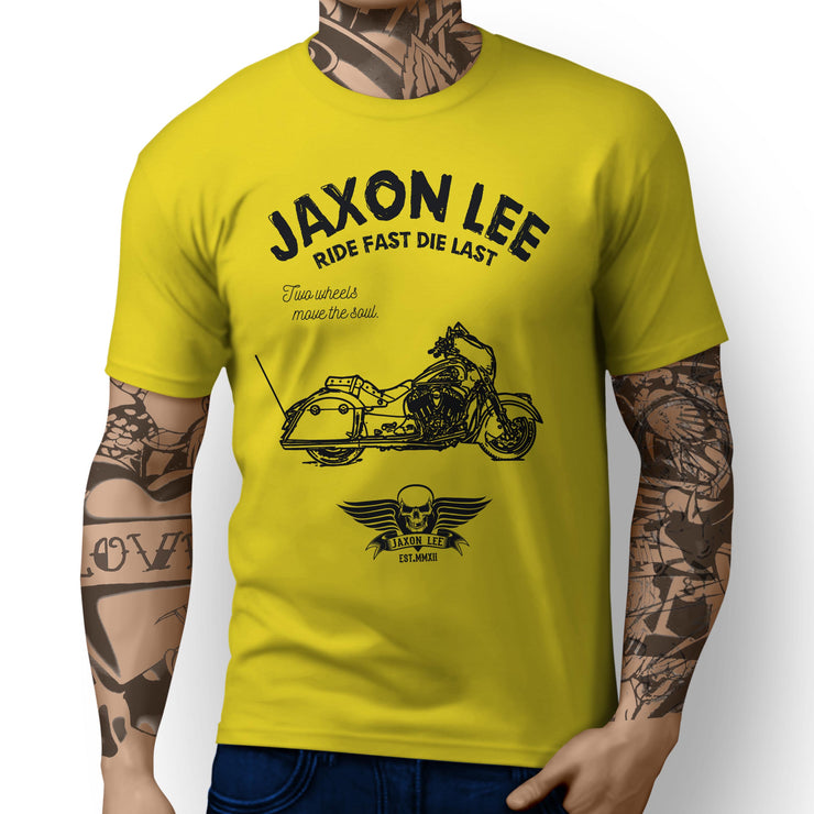 JL Ride Illustration For A Indian Chieftain Motorbike Fan T-shirt
