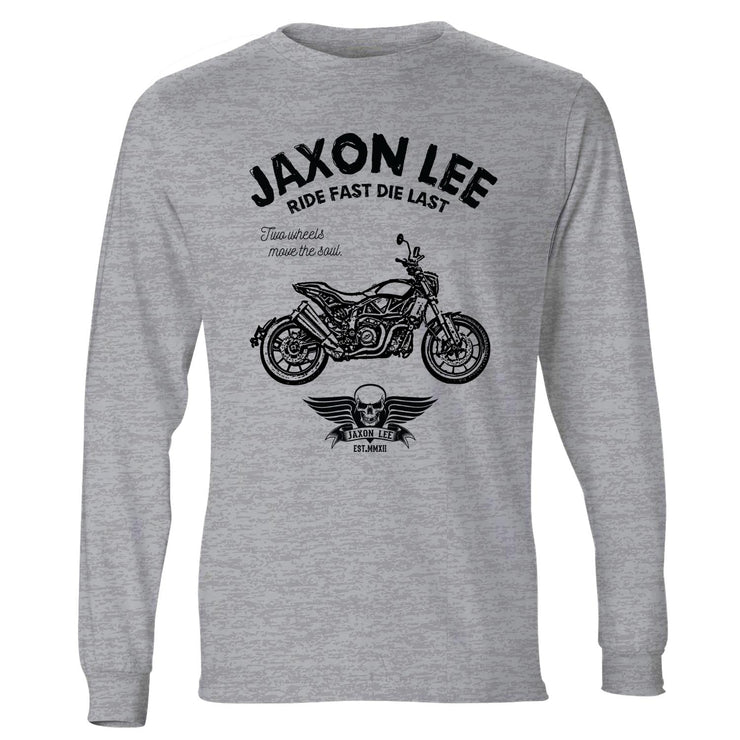 JL Ride Illustration For A Indian FTR 1200 Motorbike Fan LS-Tshirt