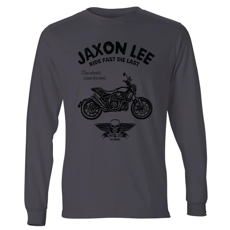 JL Ride Illustration For A Indian FTR 1200 Motorbike Fan LS-Tshirt