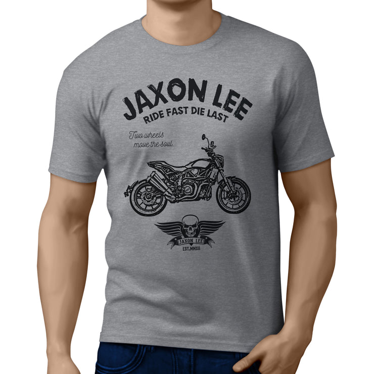 JL Ride Illustration For A Indian FTR 1200 Motorbike Fan T-shirt