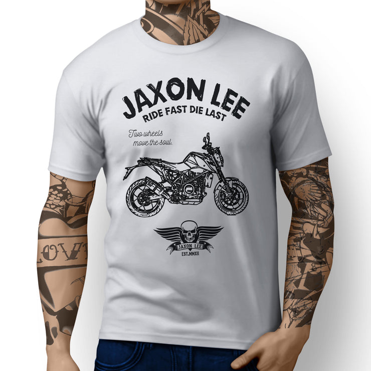JL Ride illustration for a KTM 690 Duke Motorbike fan T-shirt