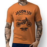 JL Ride illustration for a KTM Freeride 250R Motorbike fan T-shirt