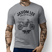 JL Ride Illustration For A Kawasaki KX250F Motorbike Fan T-shirt