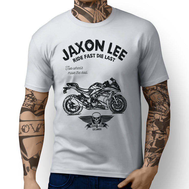 JL Ride Kawasaki Ninja 300 KRT 2017 inspired Motorbike Art T-shirts - Jaxon lee