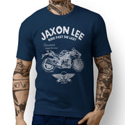 JL Ride Illustration For A Kawasaki Ninja H2 Motorbike Fan T-shirt