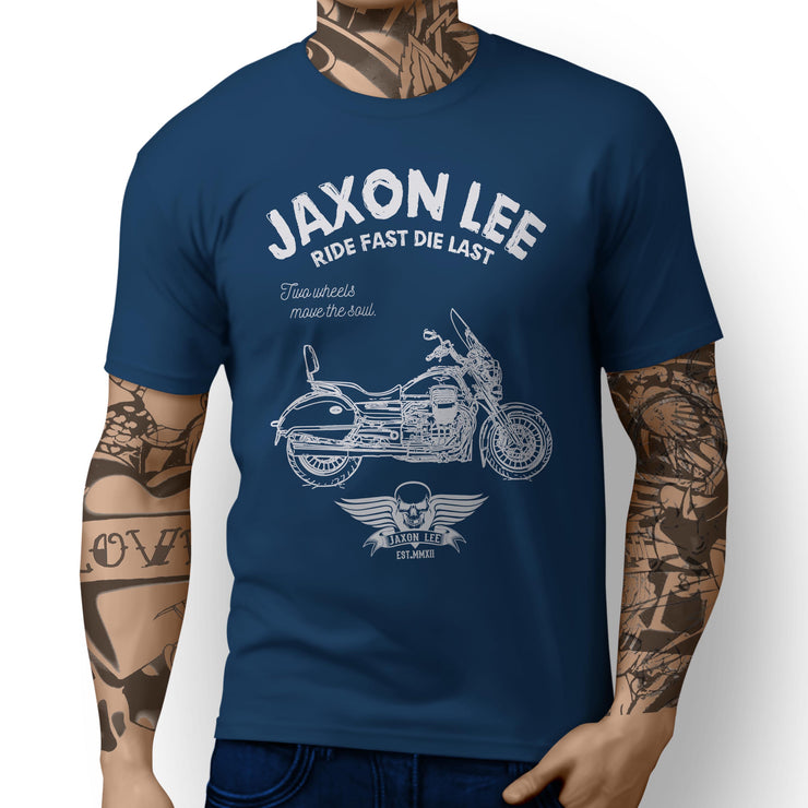 JL Ride Illustration For A Moto Guzzi California Touring Motorbike Fan T-shirt