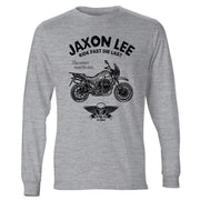 JL Ride Illustration For A Moto Guzzi V85 TT Motorbike Fan LS-Tshirt
