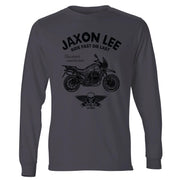 JL Ride Illustration For A Moto Guzzi V85 TT Motorbike Fan LS-Tshirt
