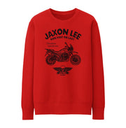 JL Ride Illustration For A Moto Guzzi V85 TT Motorbike Fan Jumper