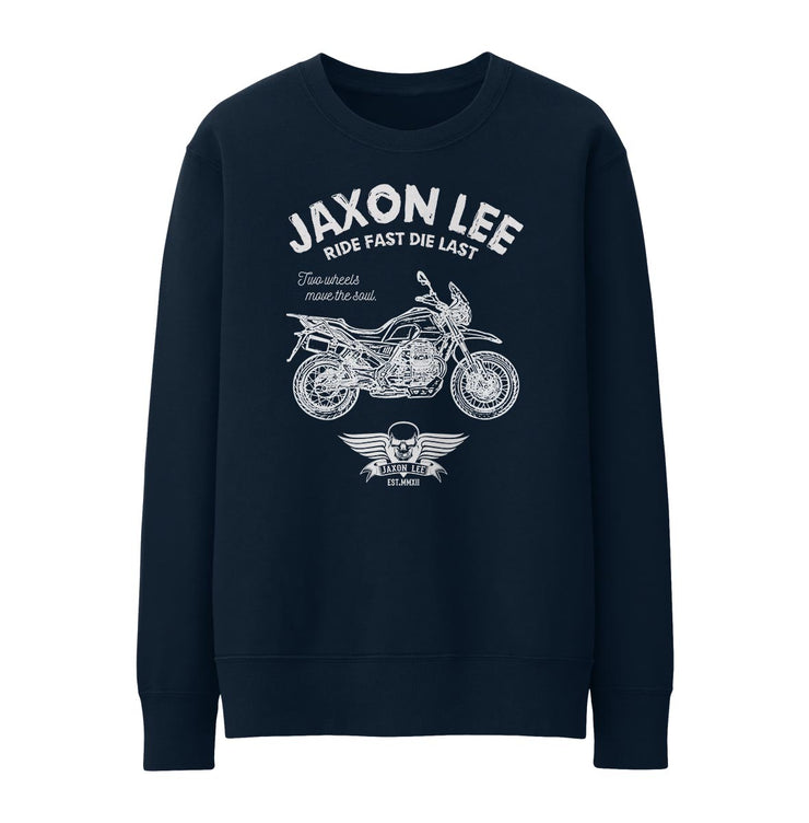 JL Ride Illustration For A Moto Guzzi V85 TT Motorbike Fan Jumper