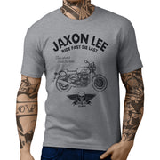 JL Ride Illustration For A Moto Guzzi V7 III Racer Motorbike Fan T-shirt