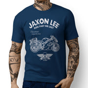 JL Ride Illustration For A Suzuki Hayabusa GSX 1300R Motorbike Fan T-shirt