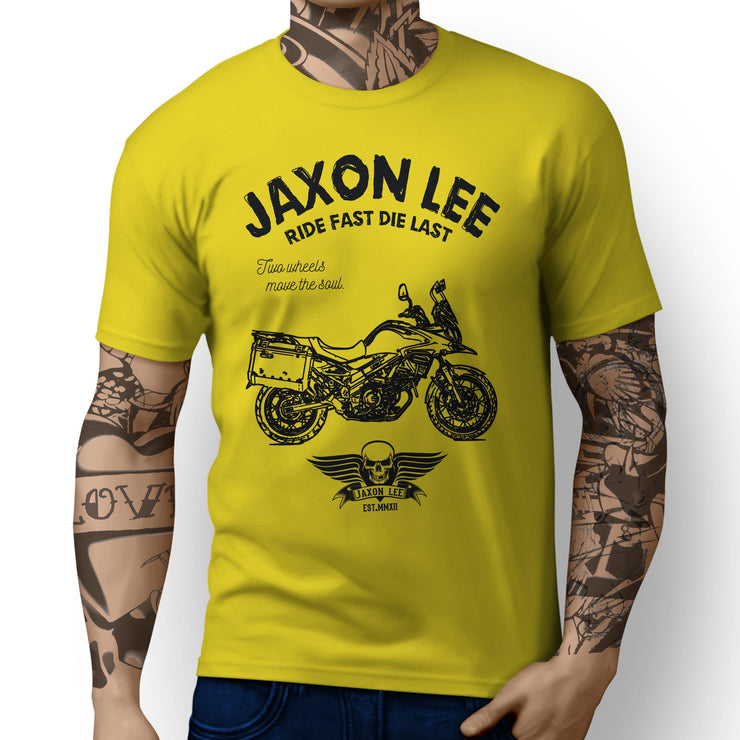 JL Ride Illustration For A Suzuki V Strom 650XT 2016 Motorbike Fan T-shirt