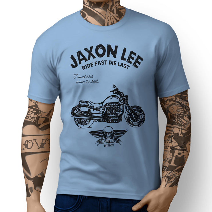 JL Ride Art Tee aimed at fans of Triumph Rocket III Roadster Motorbike